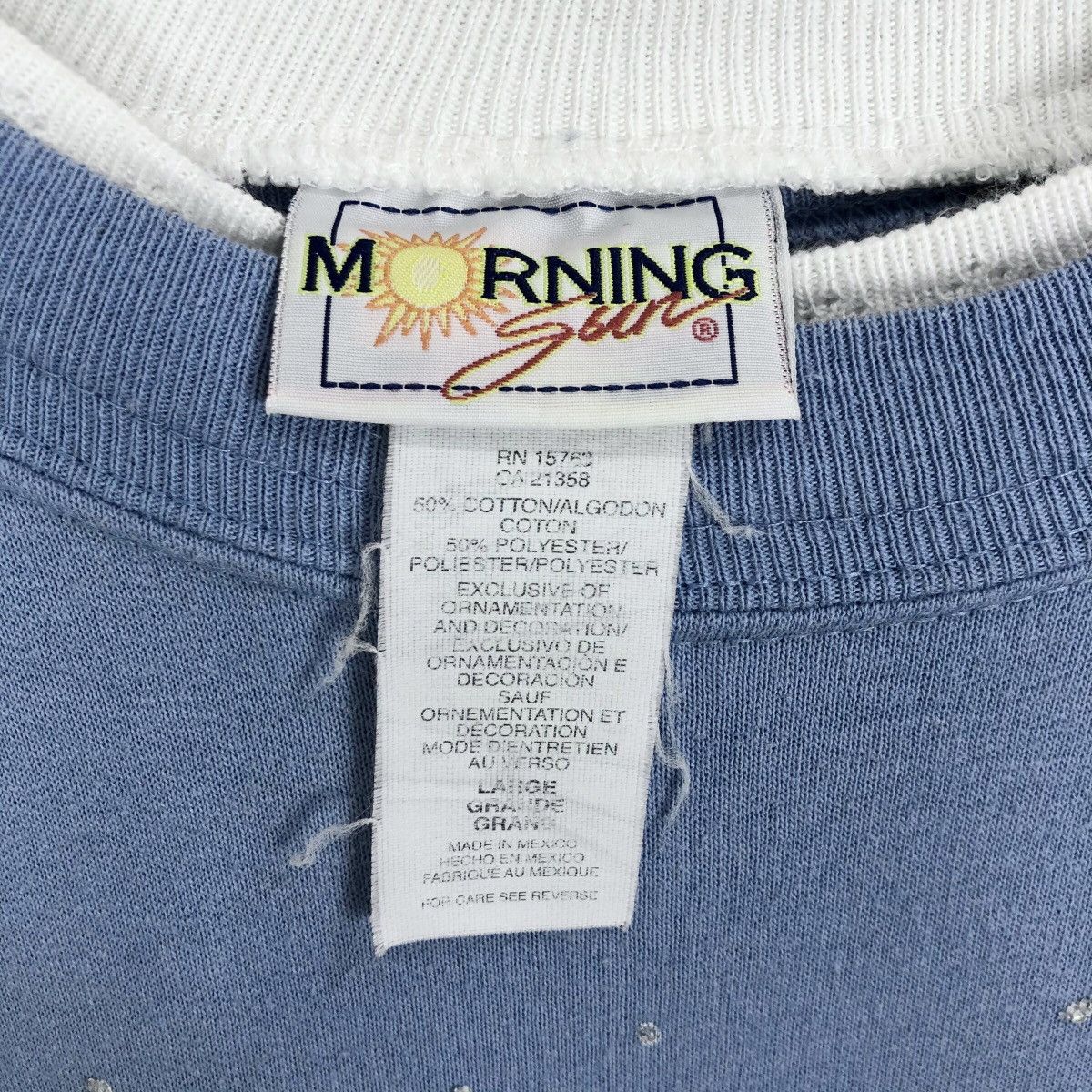 Vintage Vintage 90s Morning Sun Christmas Tree Crewneck Sweatshirt Size US XL / EU 56 / 4 - 7 Thumbnail