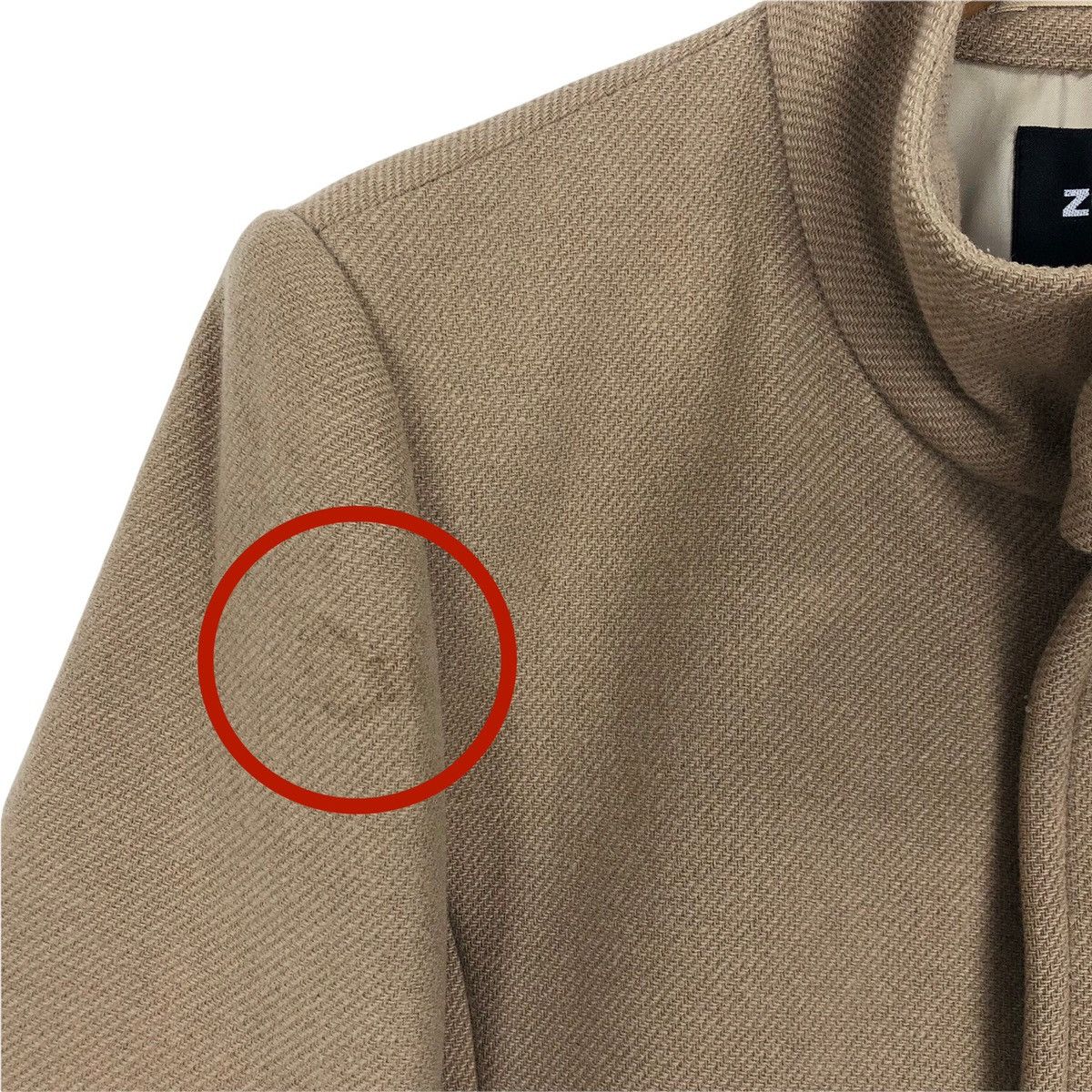 Issey Miyake Cabane De Zucca Issey Miyake Mock Neck Wool Short Coat Size US S / EU 44-46 / 1 - 6 Thumbnail