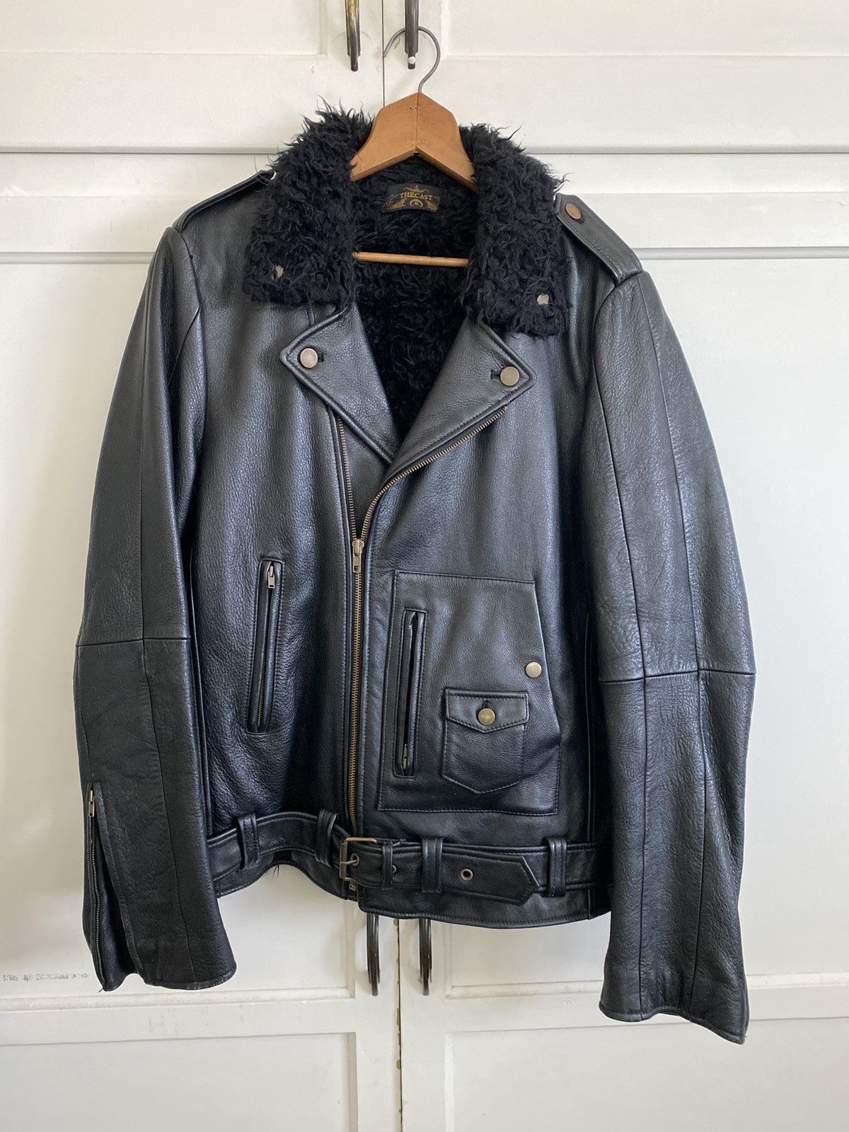 The Cast NYC shearling lined Leather Jacket