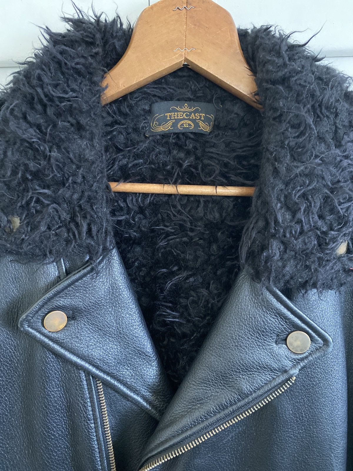 Other The Cast NYC shearling lined Leather Jacket Size US XL / EU 56 / 4 - 2 Thumbnail