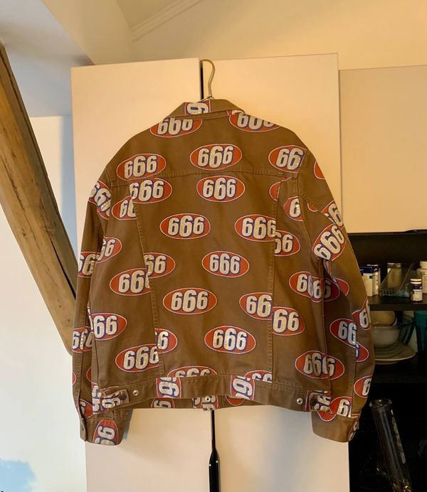 Supreme 666 Denim Trucker Jacket 'Black