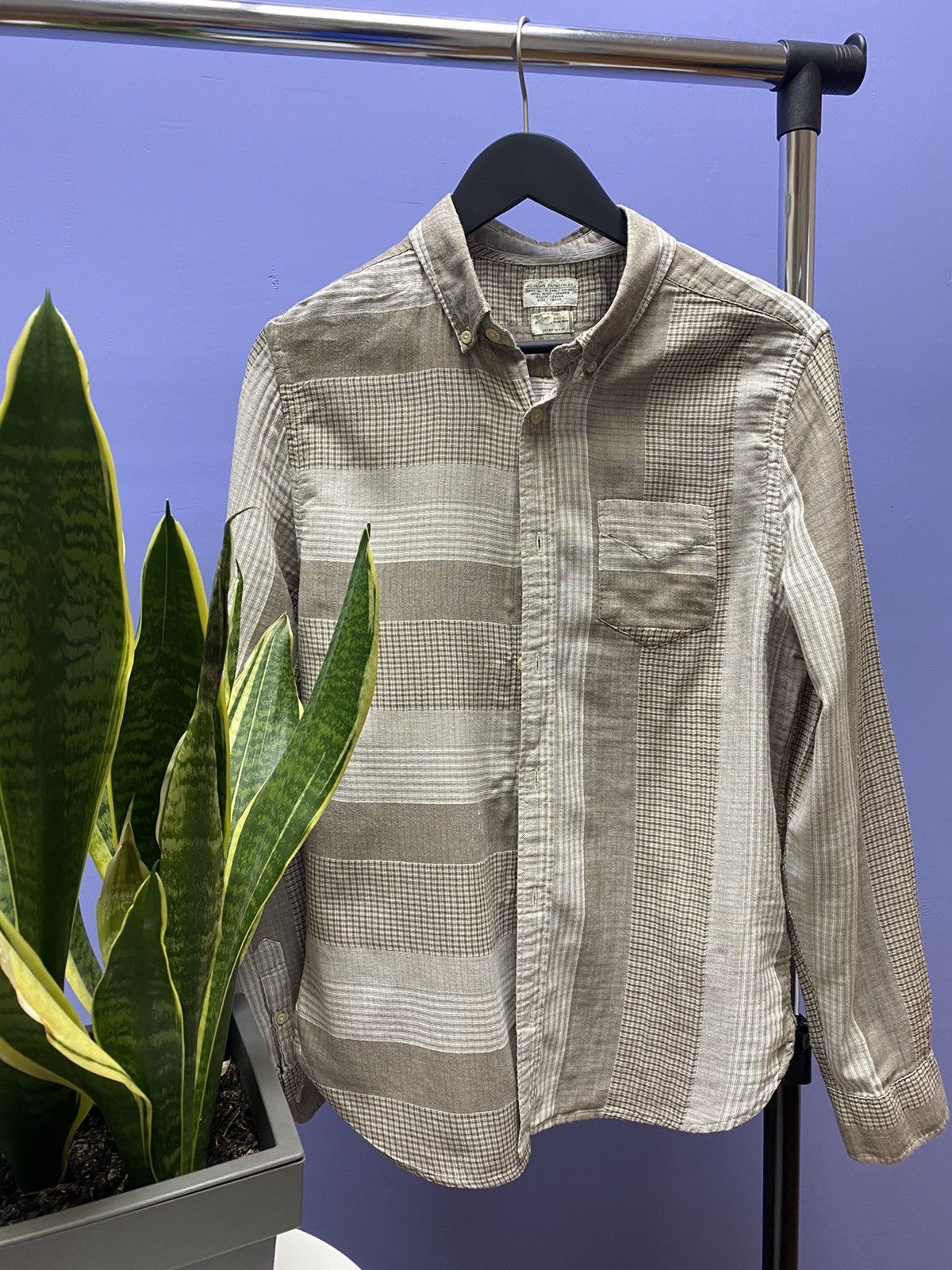 Other Allsaints Spitalfields Japan Made Shirt Men’s L Beige Size US L / EU 52-54 / 3 - 3 Thumbnail