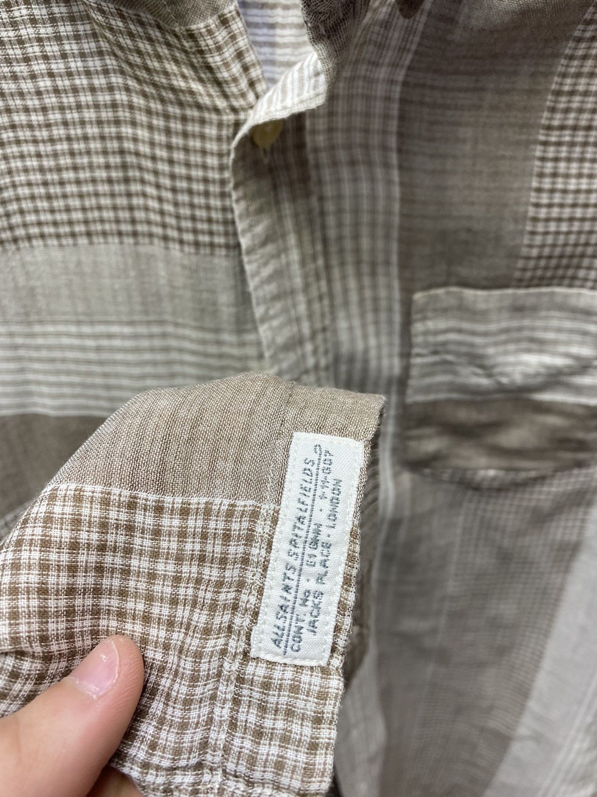 Other Allsaints Spitalfields Japan Made Shirt Men’s L Beige Size US L / EU 52-54 / 3 - 14 Thumbnail