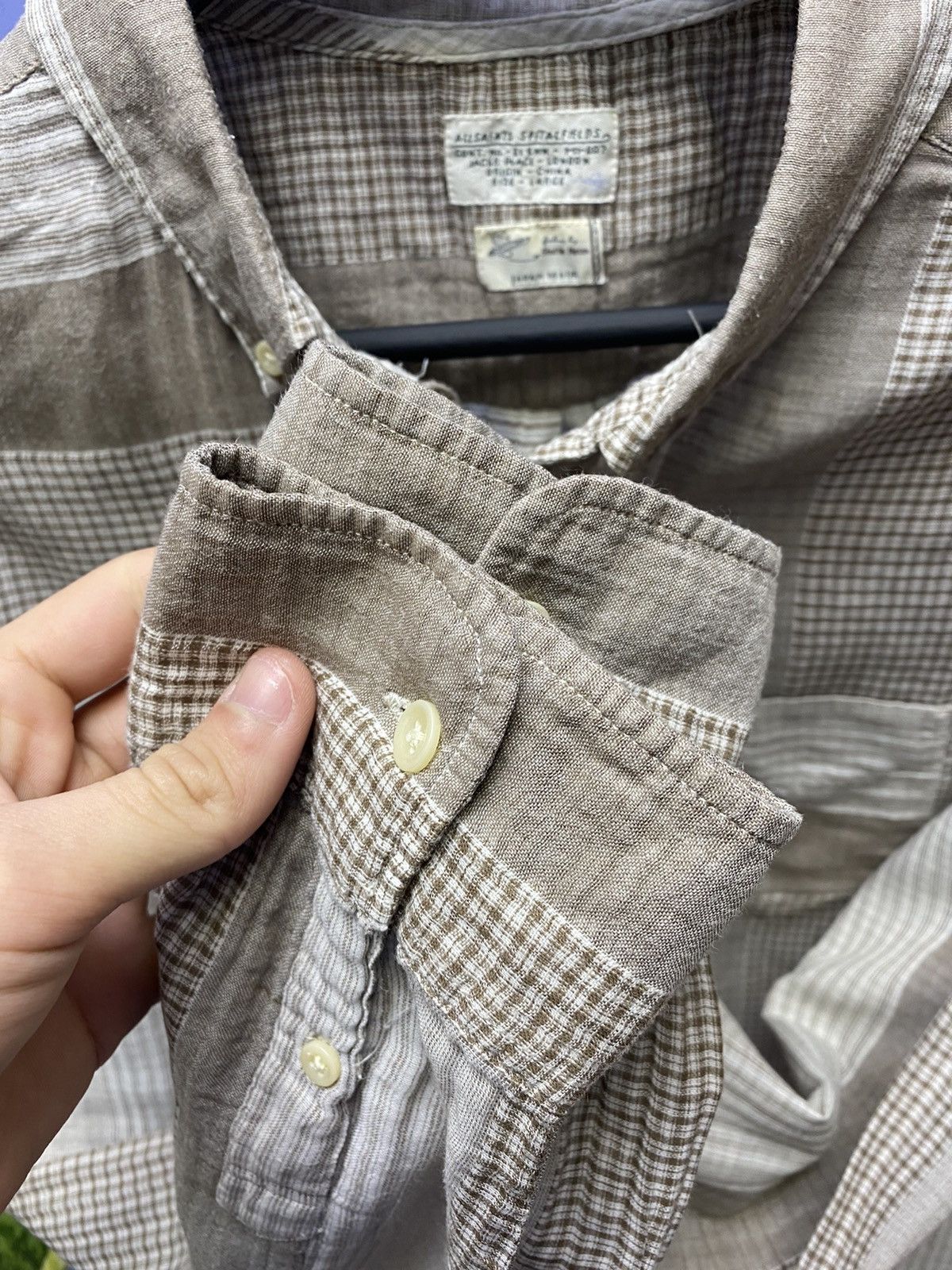 Other Allsaints Spitalfields Japan Made Shirt Men’s L Beige Size US L / EU 52-54 / 3 - 12 Thumbnail