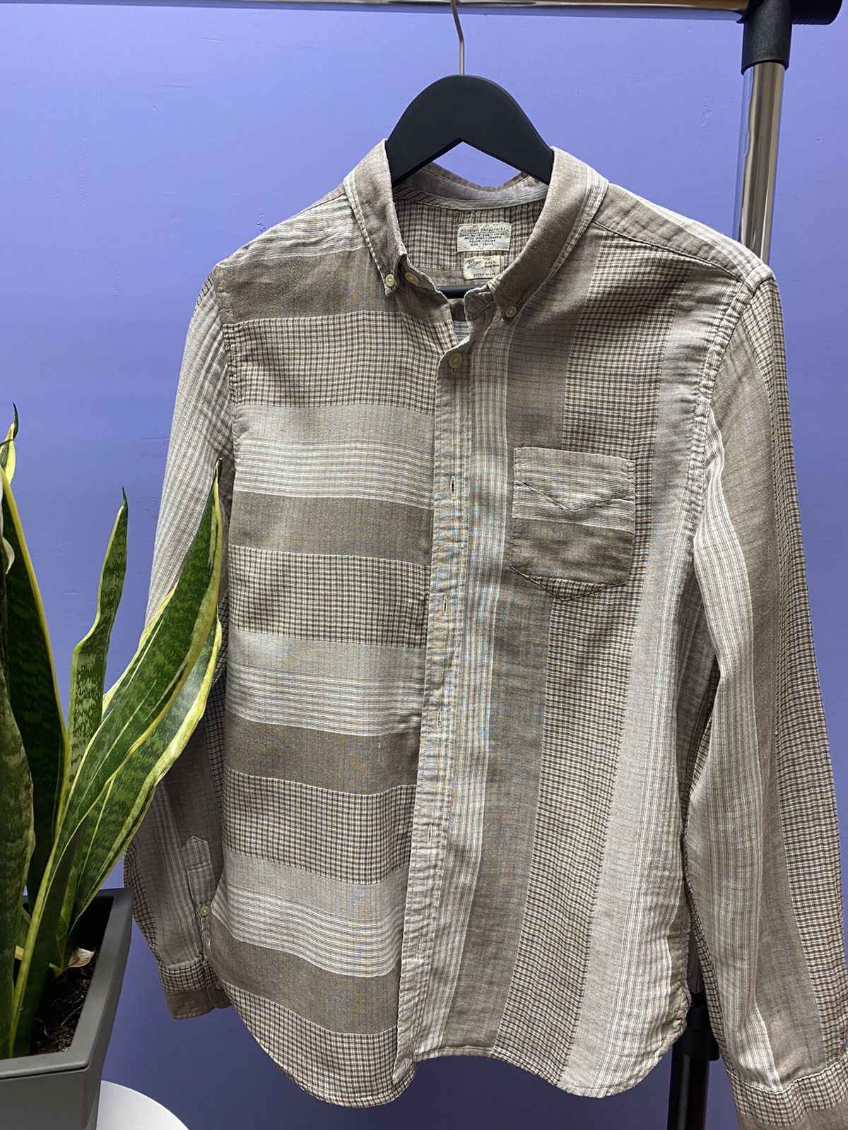 Other Allsaints Spitalfields Japan Made Shirt Men’s L Beige Size US L / EU 52-54 / 3 - 4 Thumbnail