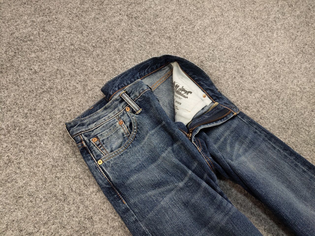 Levi's Vintage levis USA 508 Selvedge Faded Blue Denim Jeans Size US 33 - 13 Thumbnail