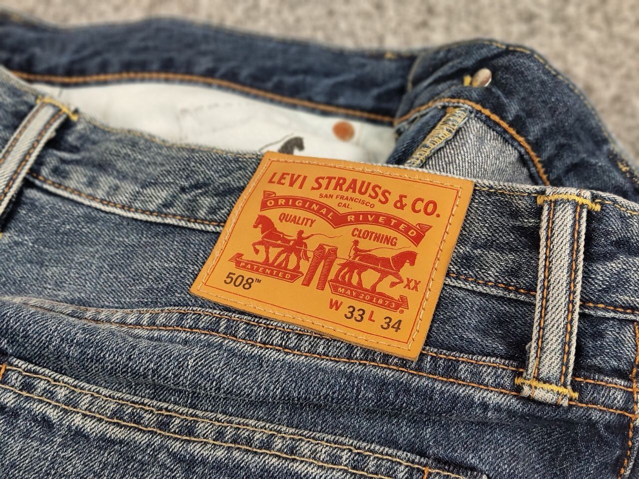 Levi's Vintage levis USA 508 Selvedge Faded Blue Denim Jeans Size US 33 - 18 Thumbnail