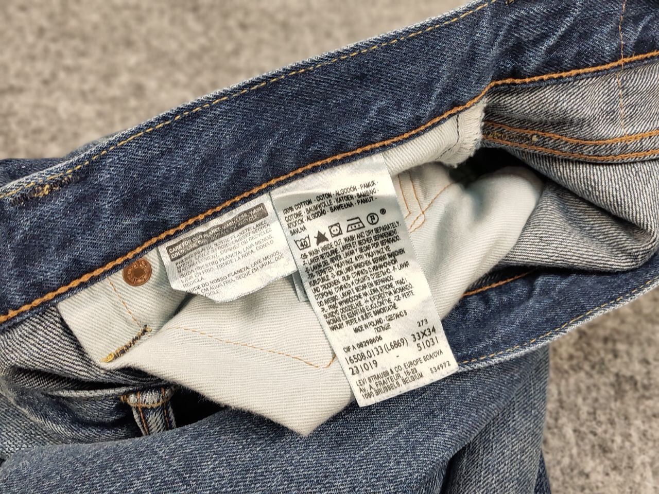Levi's Vintage levis USA 508 Selvedge Faded Blue Denim Jeans Size US 33 - 20 Thumbnail