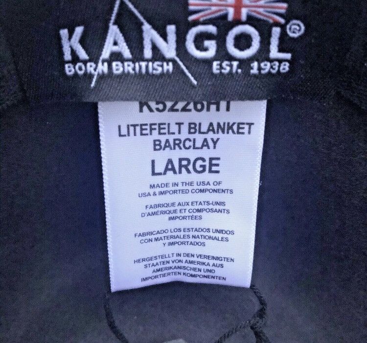 Kangol Kangol Litefelt Blanket Barclay GREY 100% WOOL (LARGE) Size ONE SIZE - 3 Thumbnail
