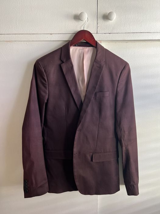 Maroon blazer outlet h&m