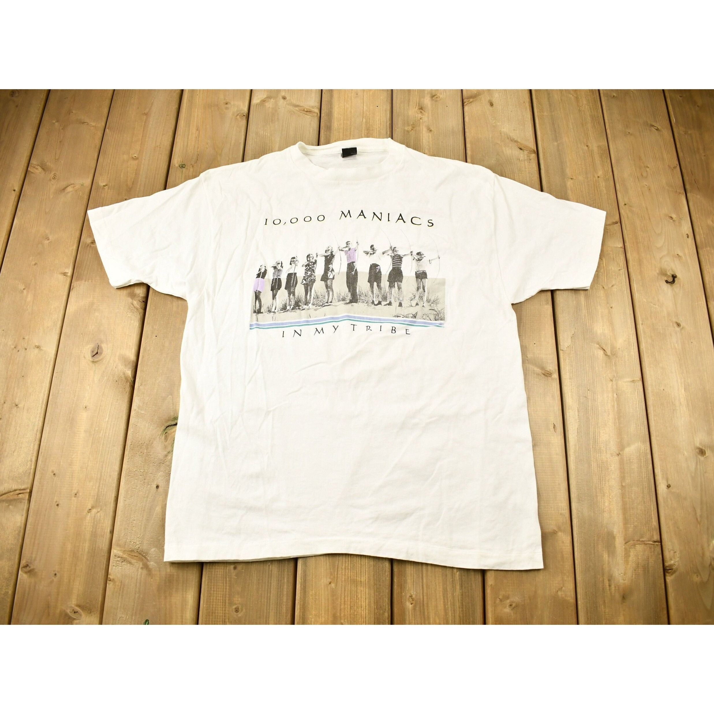 Vintage 1990s 10,000 Maniacs In My Tribe Band T-Shirt