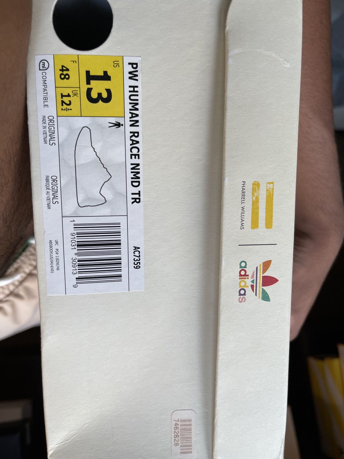Adidas × Pharrell Pharrell x Adidas Human Race Oreo NMD Size US 13 / EU 46 - 9 Thumbnail
