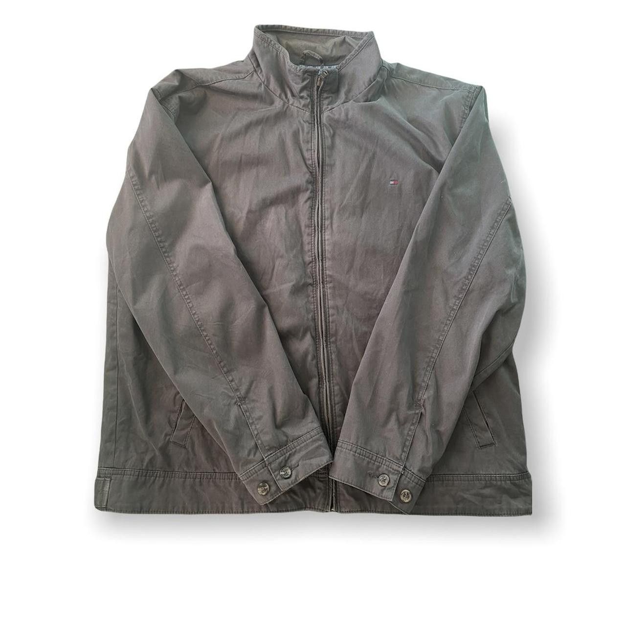 Vintage XXL Tommy Hilfiger Grey Fall Jacket | Grailed