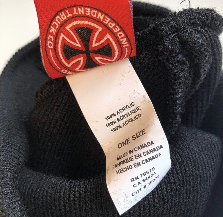 Independent Truck Co. Vintage Independent Beanie BLACK Size ONE SIZE - 4 Thumbnail