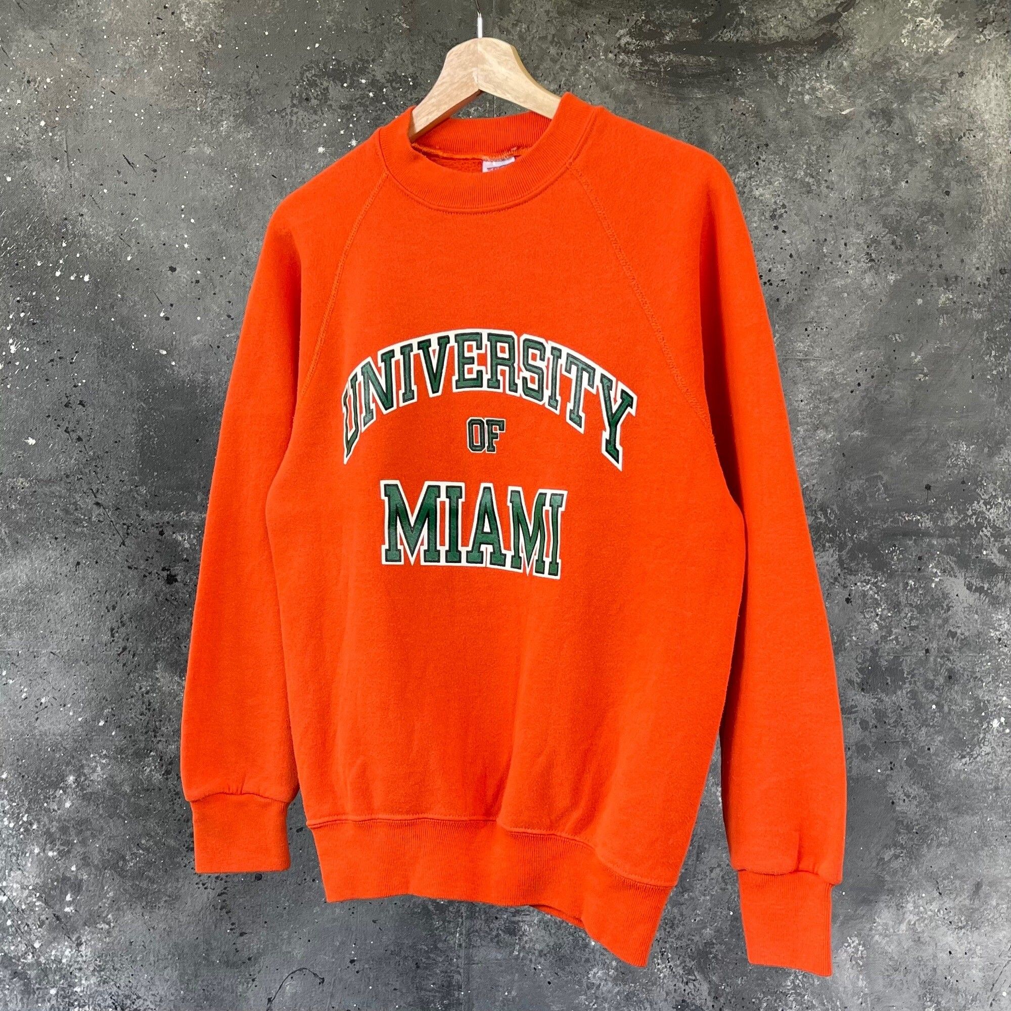Vintage Vintage University Of Miami Crewneck Sweatshirt Size US S / EU 44-46 / 1 - 1 Preview
