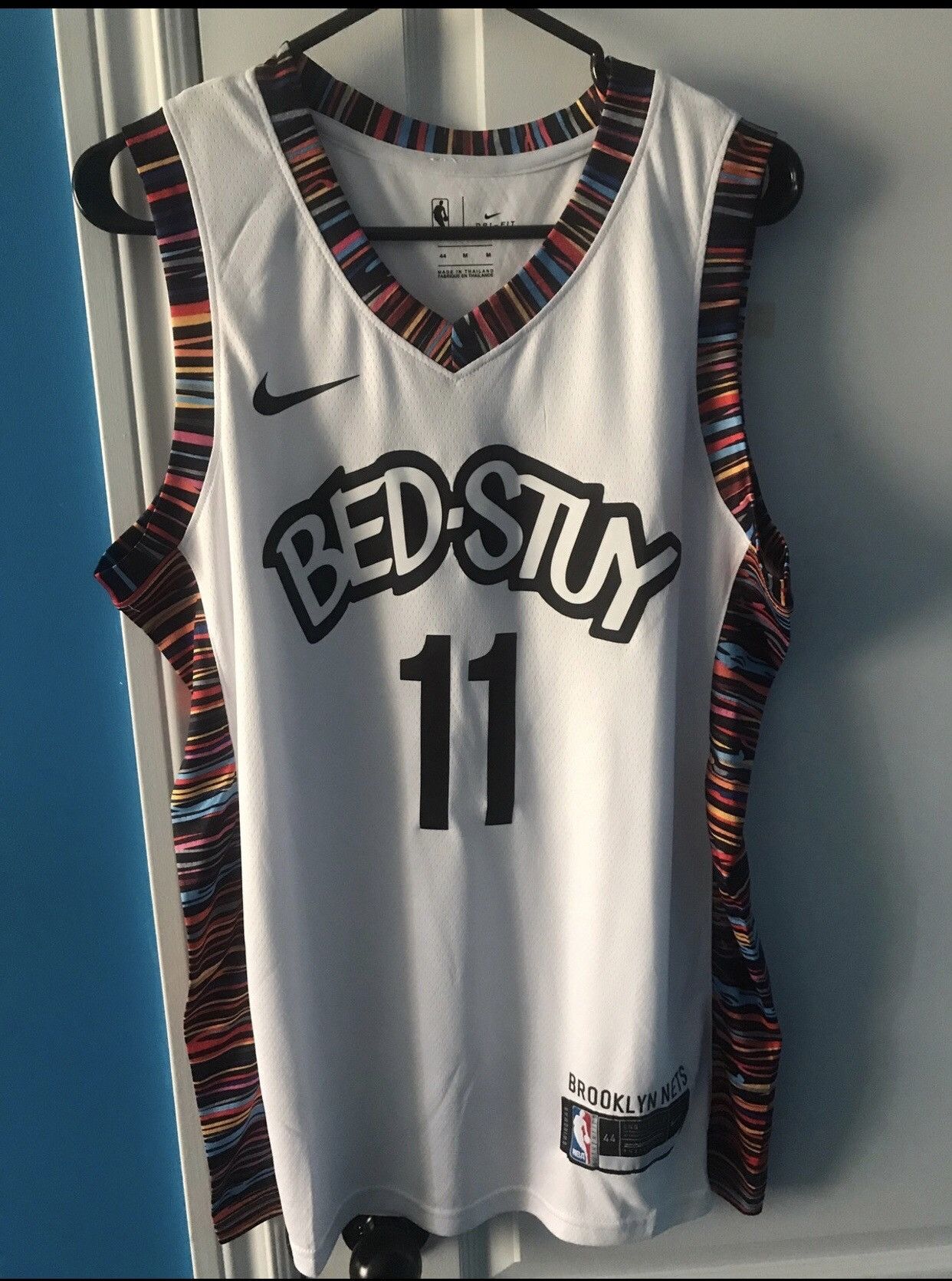 Kyrie Irving - Bed Stuy White Jersey-DaPrintFactory