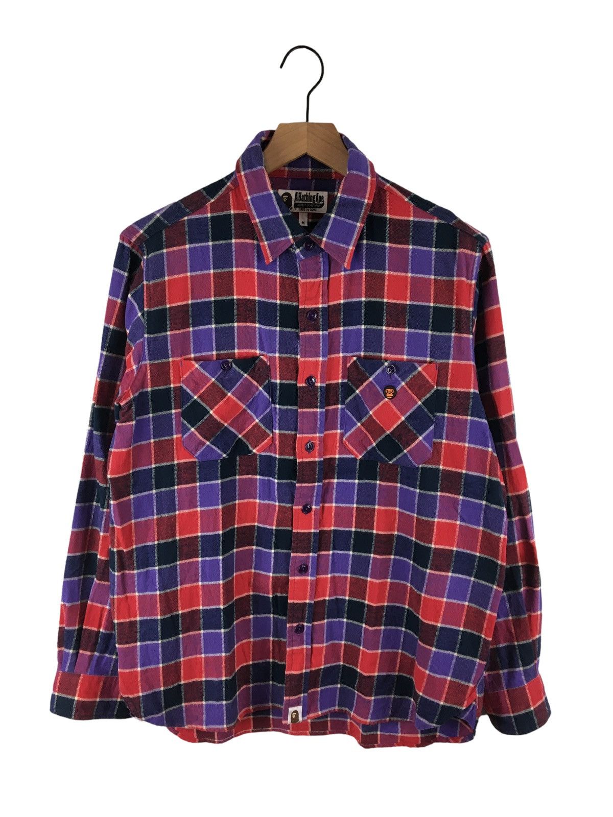 Bape Bape Milo Logo Plaid Flannel Shirts | Grailed