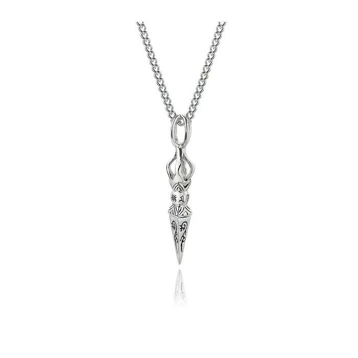 Jewelry × Vintage Punk Titanium Steel Pendant Vintage Men's Necklace Size ONE SIZE - 3 Thumbnail
