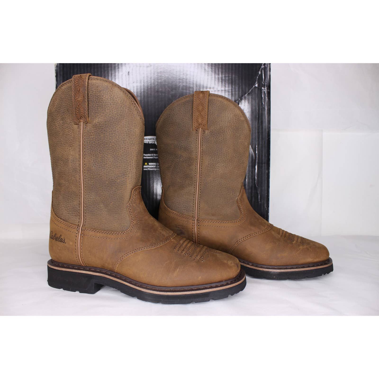 Cabelas Pinedale SquareToe Boots Brown 2565293 Grailed