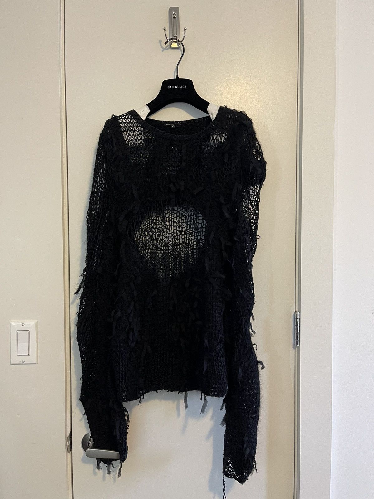 Ann Demeulemeester Ann demeulemeester spider knit distressed 