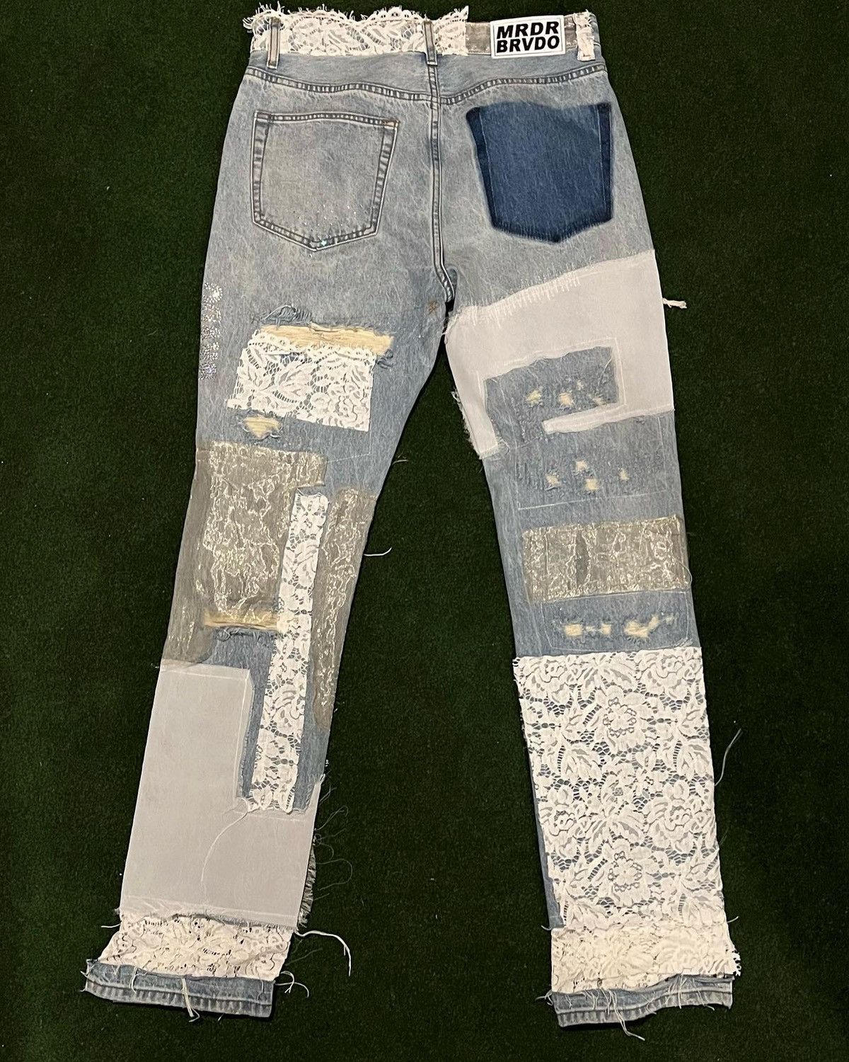 Ev Bravado MRDR BRVDO Who Decides War Altar Lace Denim FW ‘20 Size US 34 / EU 50 - 4 Thumbnail