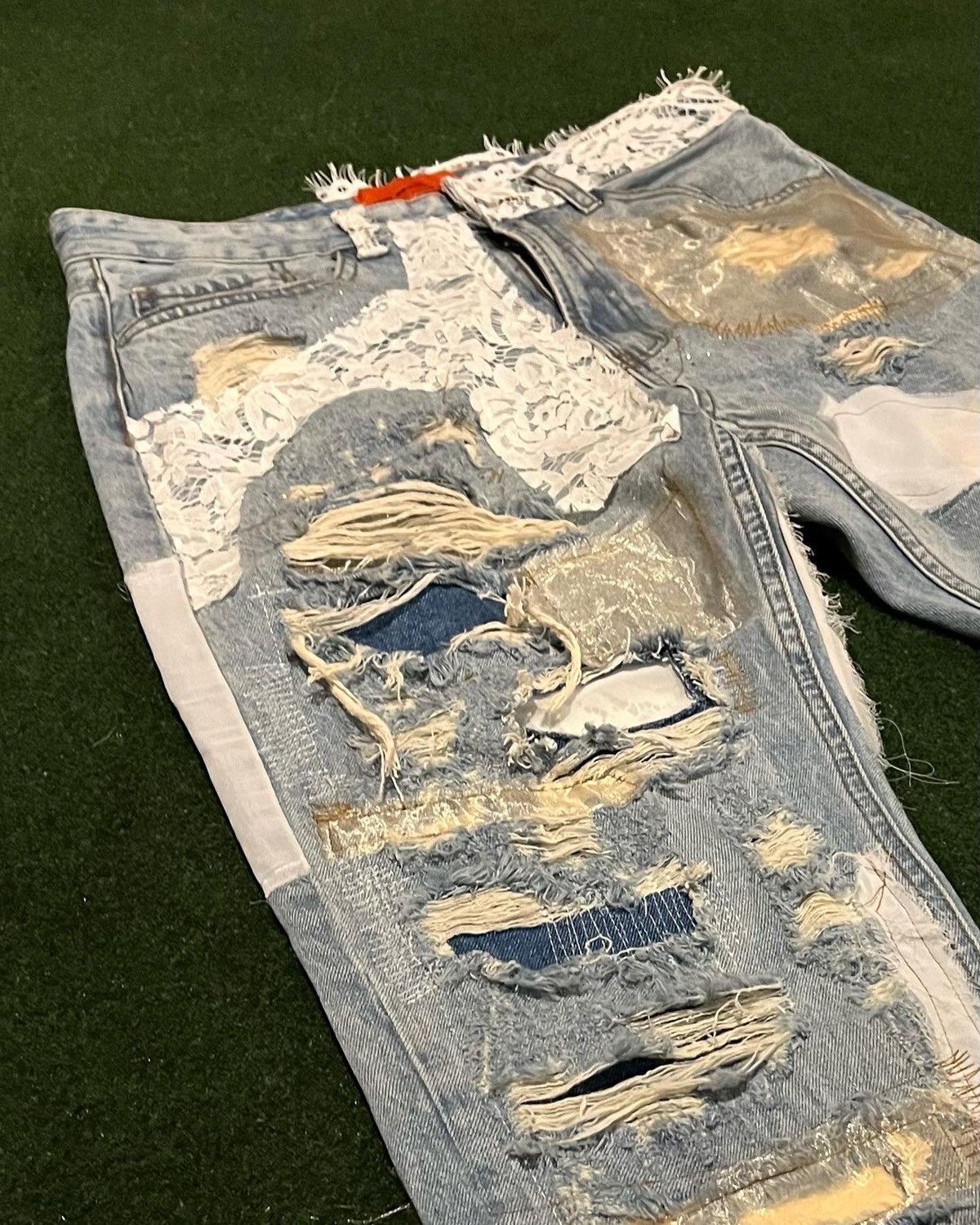 Ev Bravado MRDR BRVDO Who Decides War Altar Lace Denim FW ‘20 Size US 34 / EU 50 - 2 Thumbnail