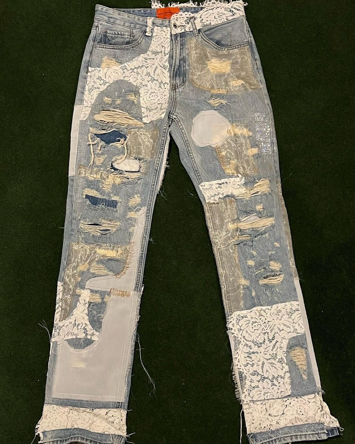 Ev Bravado MRDR BRVDO Who Decides War Altar Lace Denim FW ‘20 Size US 34 / EU 50 - 1 Thumbnail