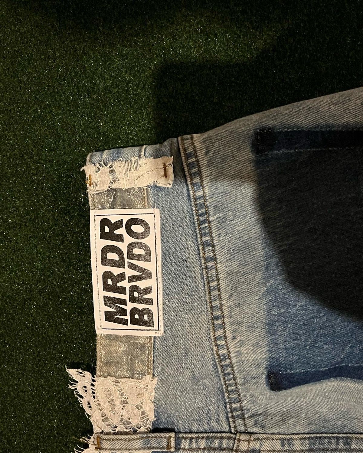 Ev Bravado MRDR BRVDO Who Decides War Altar Lace Denim FW ‘20 Size US 34 / EU 50 - 5 Thumbnail