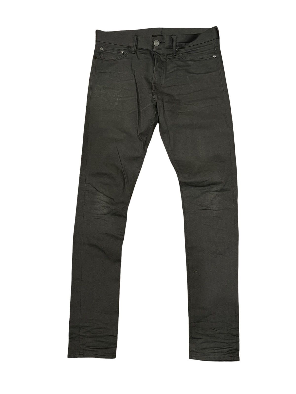 Image of John Elliott John Elliot Mens Graphite Skinny Jeans $328 Msrp in Grey (Size 30)