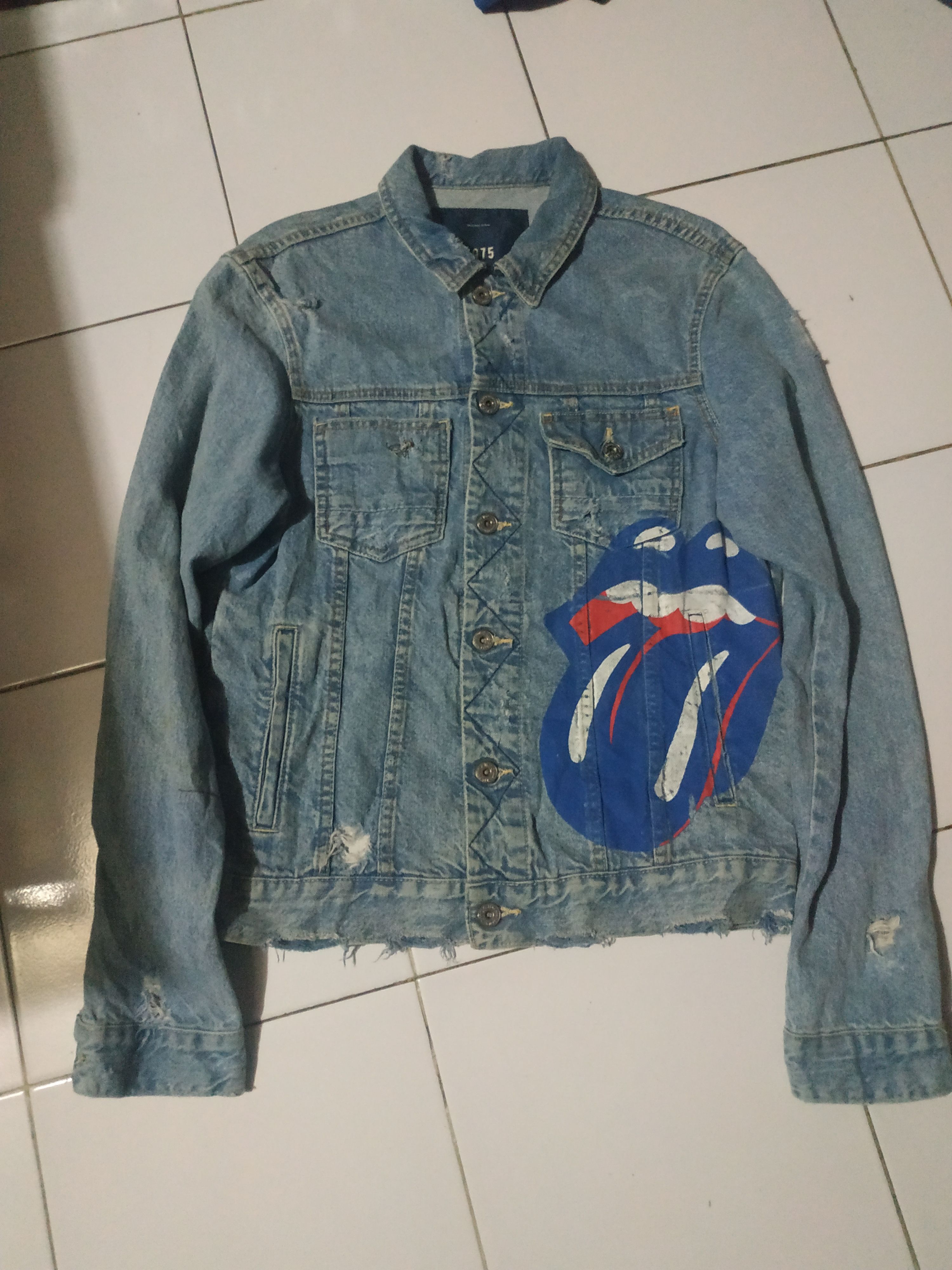 Rolling stones denim hotsell jacket zara