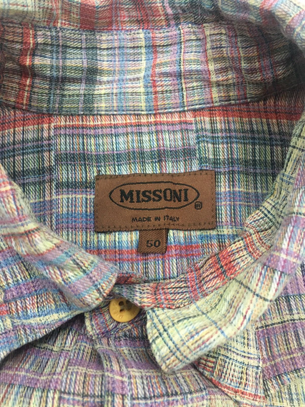Missoni Vintage Missoni Button Up Shirt Size US L / EU 52-54 / 3 - 7 Thumbnail