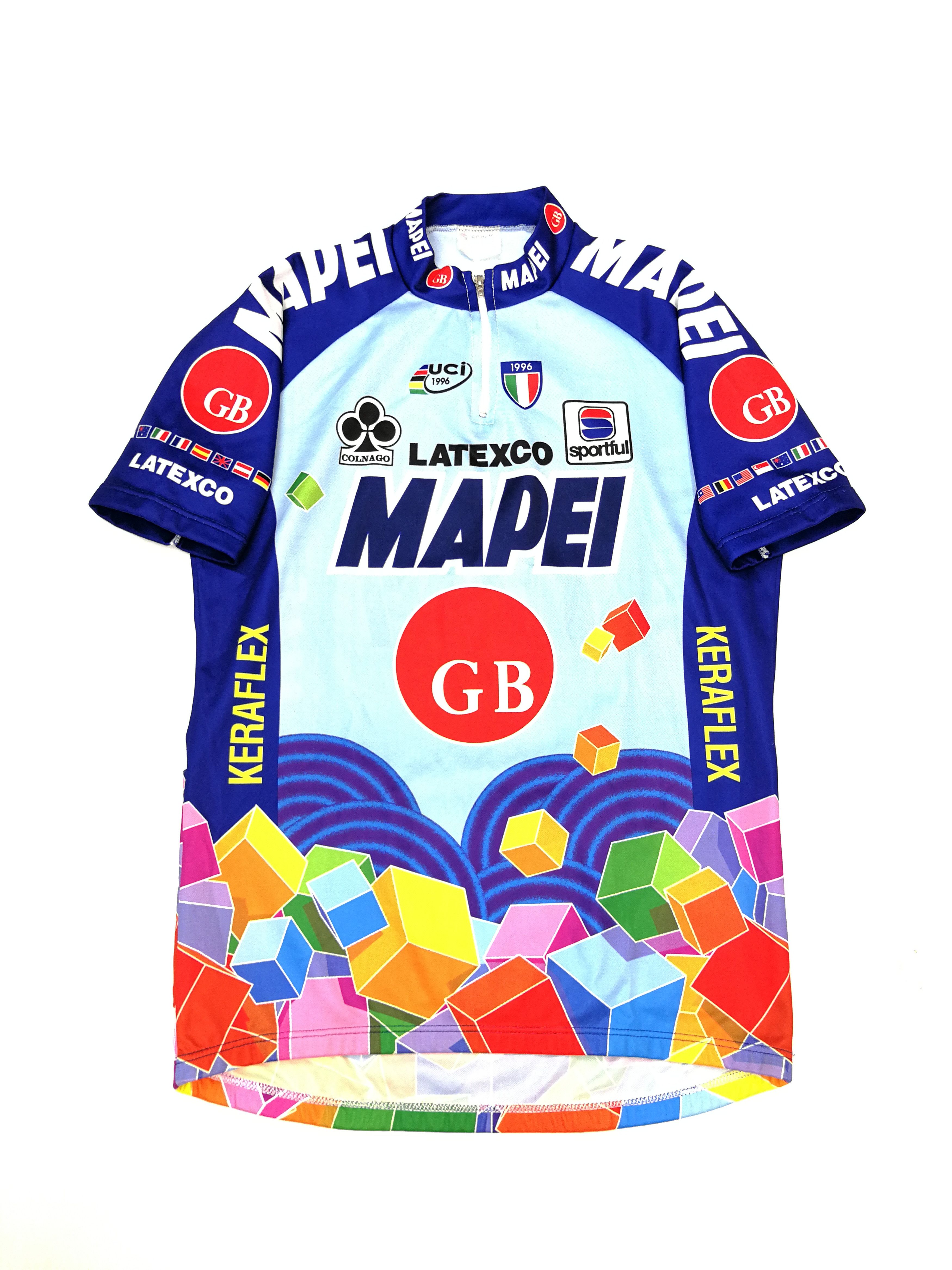 Vintage Vintage Sportfull Mapei Cycling Jersey UCI 1996 Size US M / EU 48-50 / 2 - 7 Thumbnail