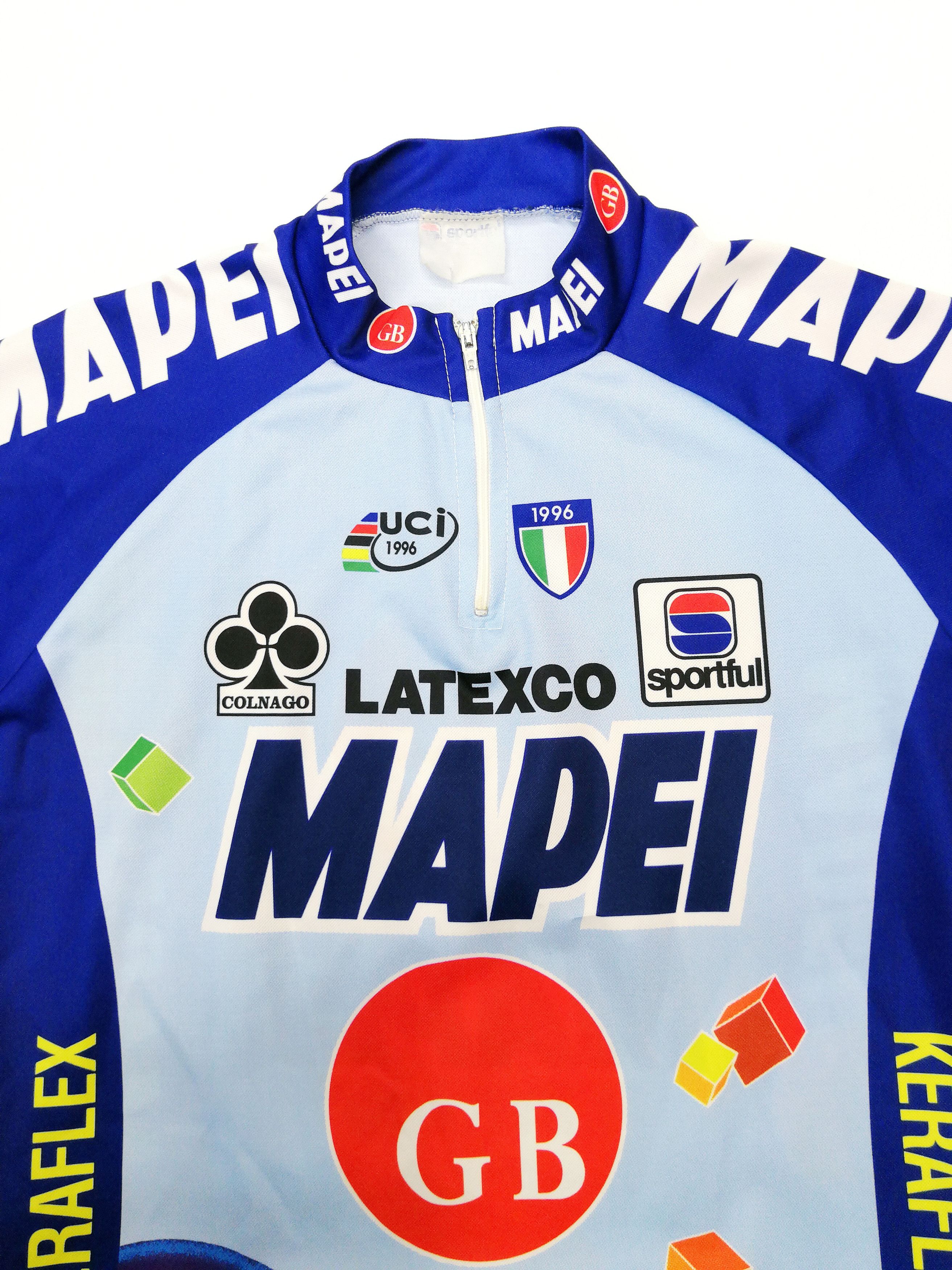 Vintage Vintage Sportfull Mapei Cycling Jersey UCI 1996 Size US M / EU 48-50 / 2 - 4 Thumbnail