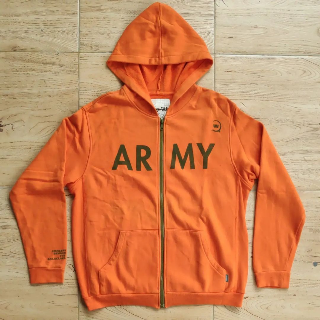 Wtaps WTAPS Big Logo ARMY Zip Hoodie Size US M / EU 48-50 / 2 - 1 Thumbnail