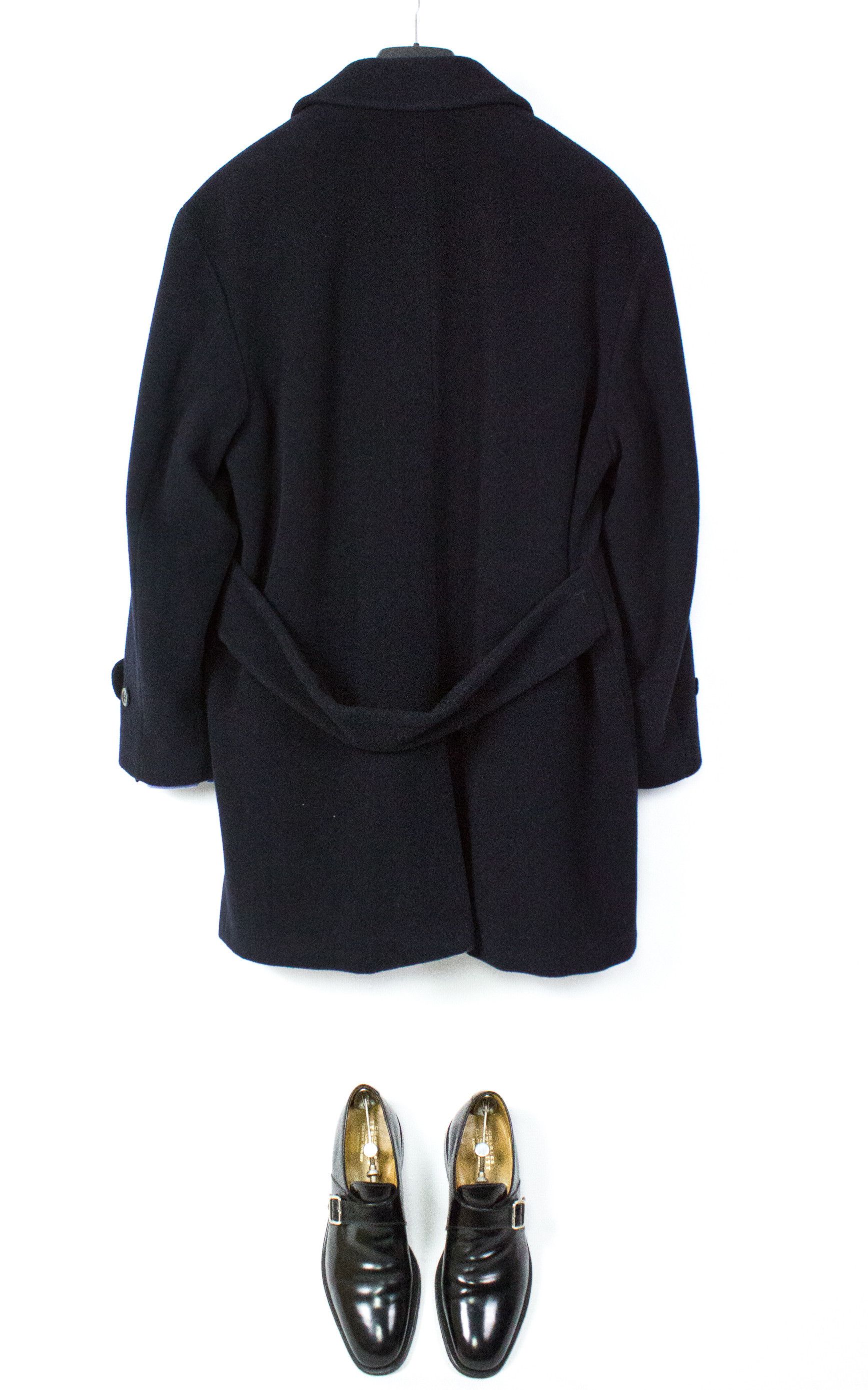 Tiger of Sweden Cashmere-Wool Blend Double Breasted Navy Coat Size US L / EU 52-54 / 3 - 7 Thumbnail