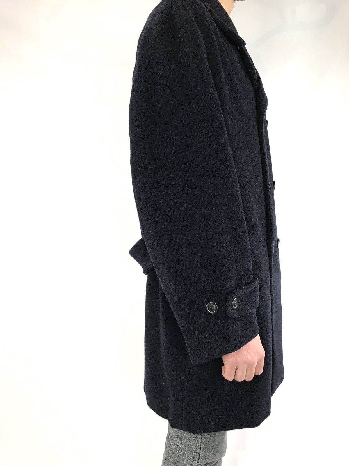 Tiger of Sweden Cashmere-Wool Blend Double Breasted Navy Coat Size US L / EU 52-54 / 3 - 10 Thumbnail