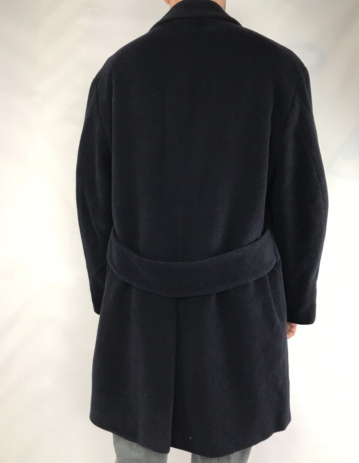Tiger of Sweden Cashmere-Wool Blend Double Breasted Navy Coat Size US L / EU 52-54 / 3 - 11 Thumbnail