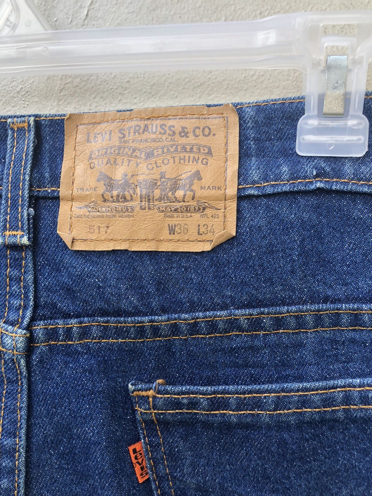 Levi's Vintage Early 90s Levi’s 517 Jeans Orange Tab Denim Size US 36 / EU 52 - 16 Thumbnail