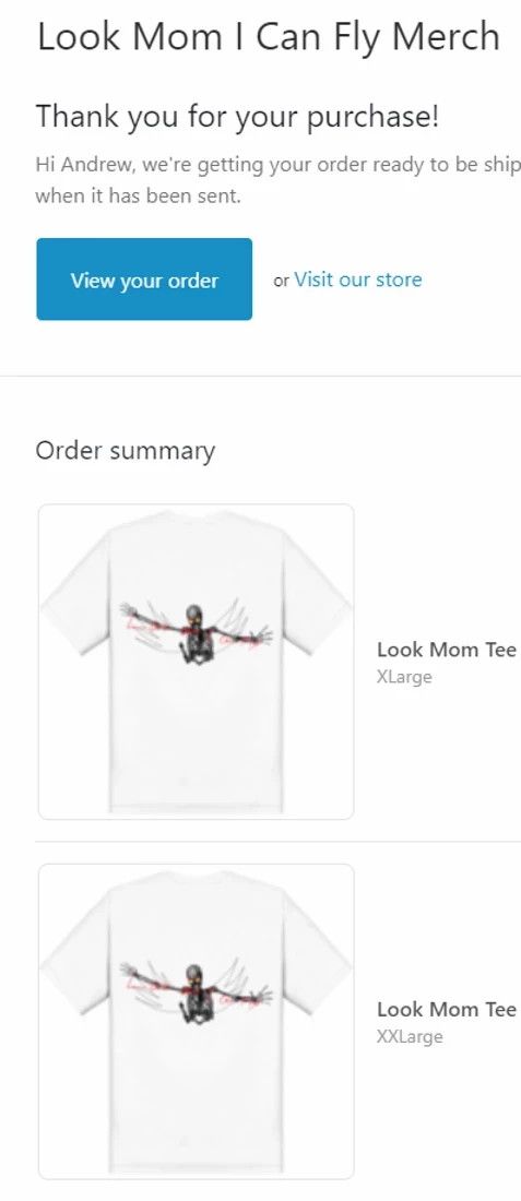 Travis Scott Travis Scott AstroWorld Look Mom I Can Fly White Tee Utopia Size US S / EU 44-46 / 1 - 9 Thumbnail