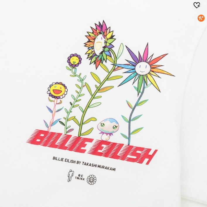 Billie Eilish Kid's Age 5-6 BILLIE EILISH TAKASHI MURAKAMI WHITE T-SHIRT Size US S / EU 44-46 / 1 - 3 Thumbnail