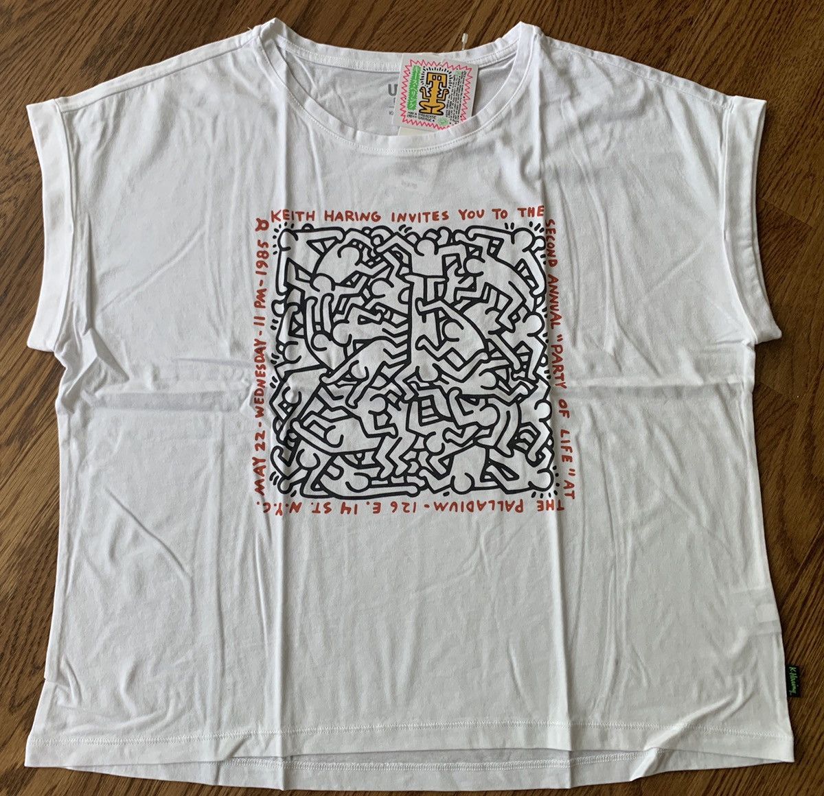 Keith Haring Womens S Uniqlo Keith Haring White T-Shirt SPRZ-NY MOMA Tee Size S / US 4 / IT 40 - 1 Thumbnail