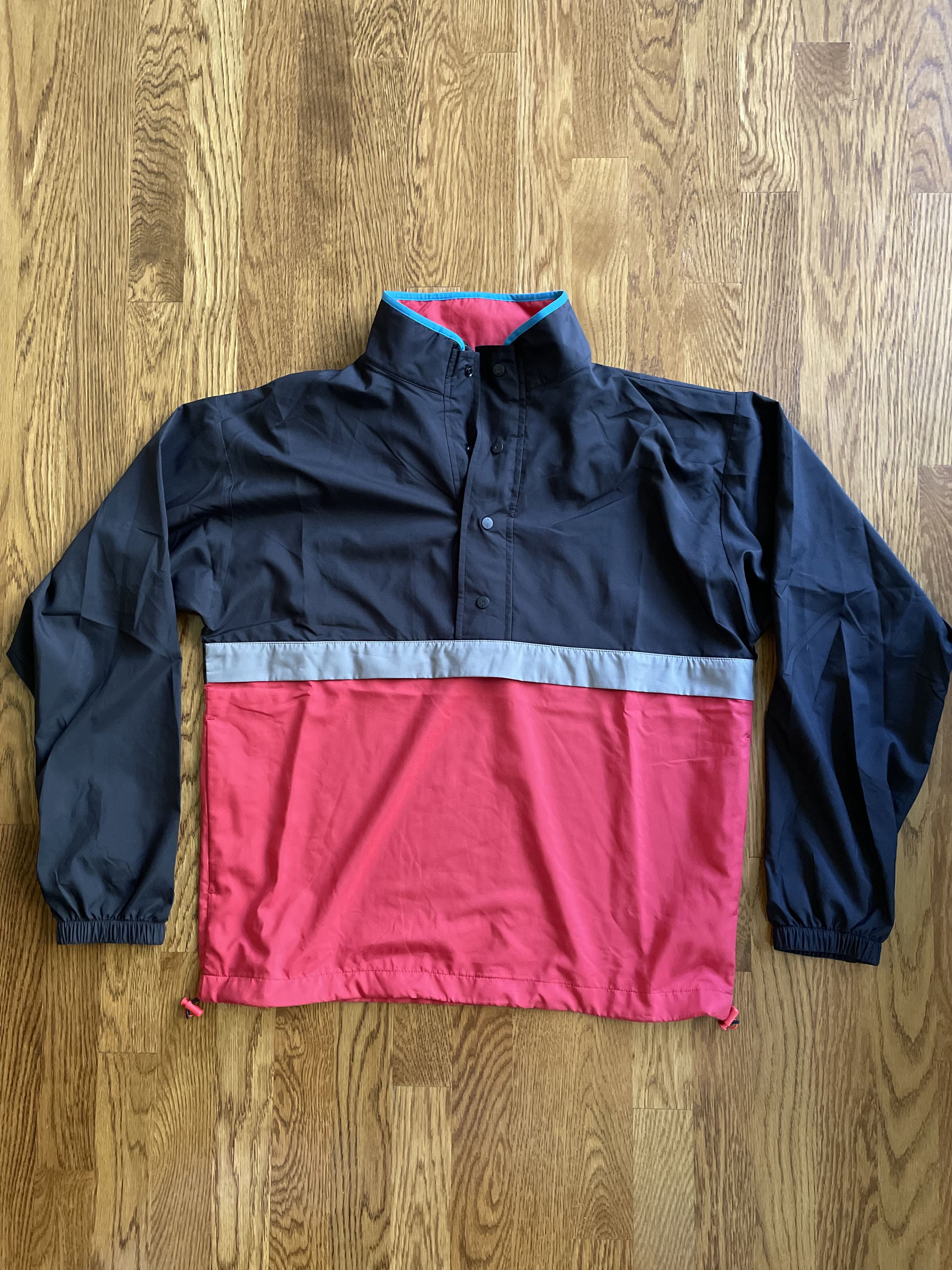 JW Anderson × Uniqlo Small Black Red Men Pocketable Pullover Blouson Rain Jacket Size US S / EU 44-46 / 1 - 1 Thumbnail