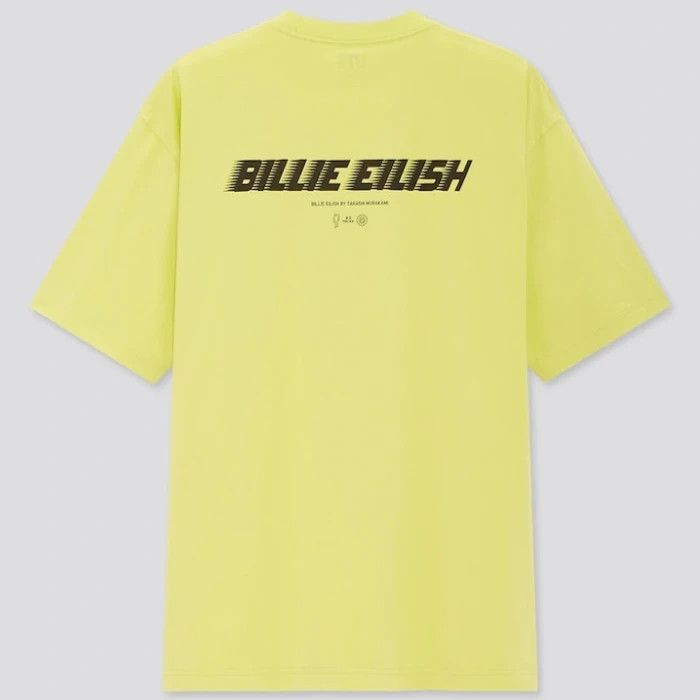 Billie Eilish × Takashi Murakami × Uniqlo XL Extra Large Green Neon Yellow UT Mens Tee Shirt Size US XL / EU 56 / 4 - 2 Thumbnail