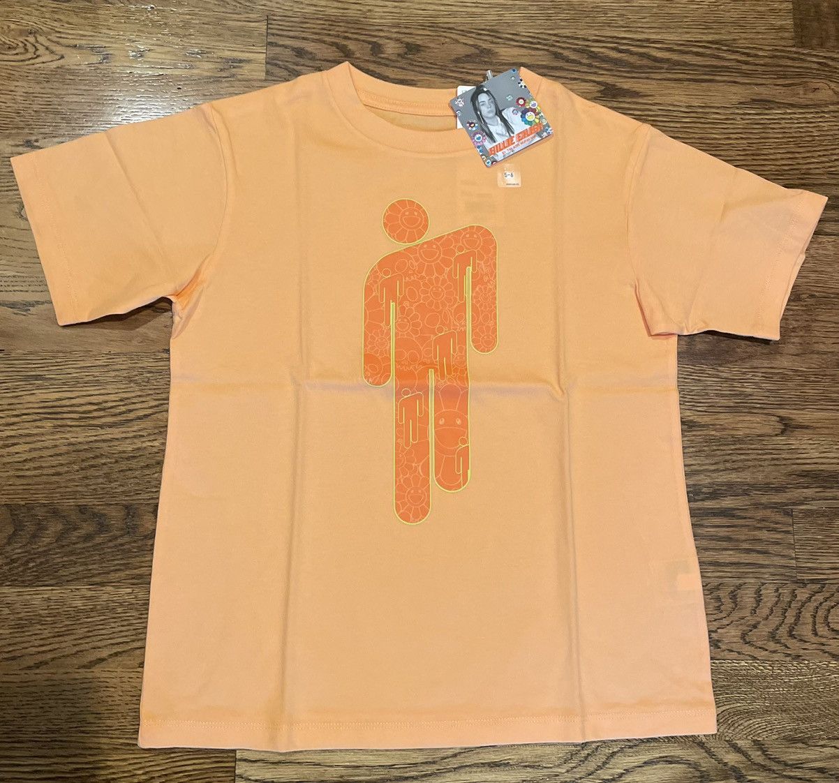 Billie Eilish × Takashi Murakami × Uniqlo Kid's Age 5-6 BILLIE EILISH TAKASHI MURAKAMI ORANGE T-SHIRT Size US S / EU 44-46 / 1 - 1 Thumbnail