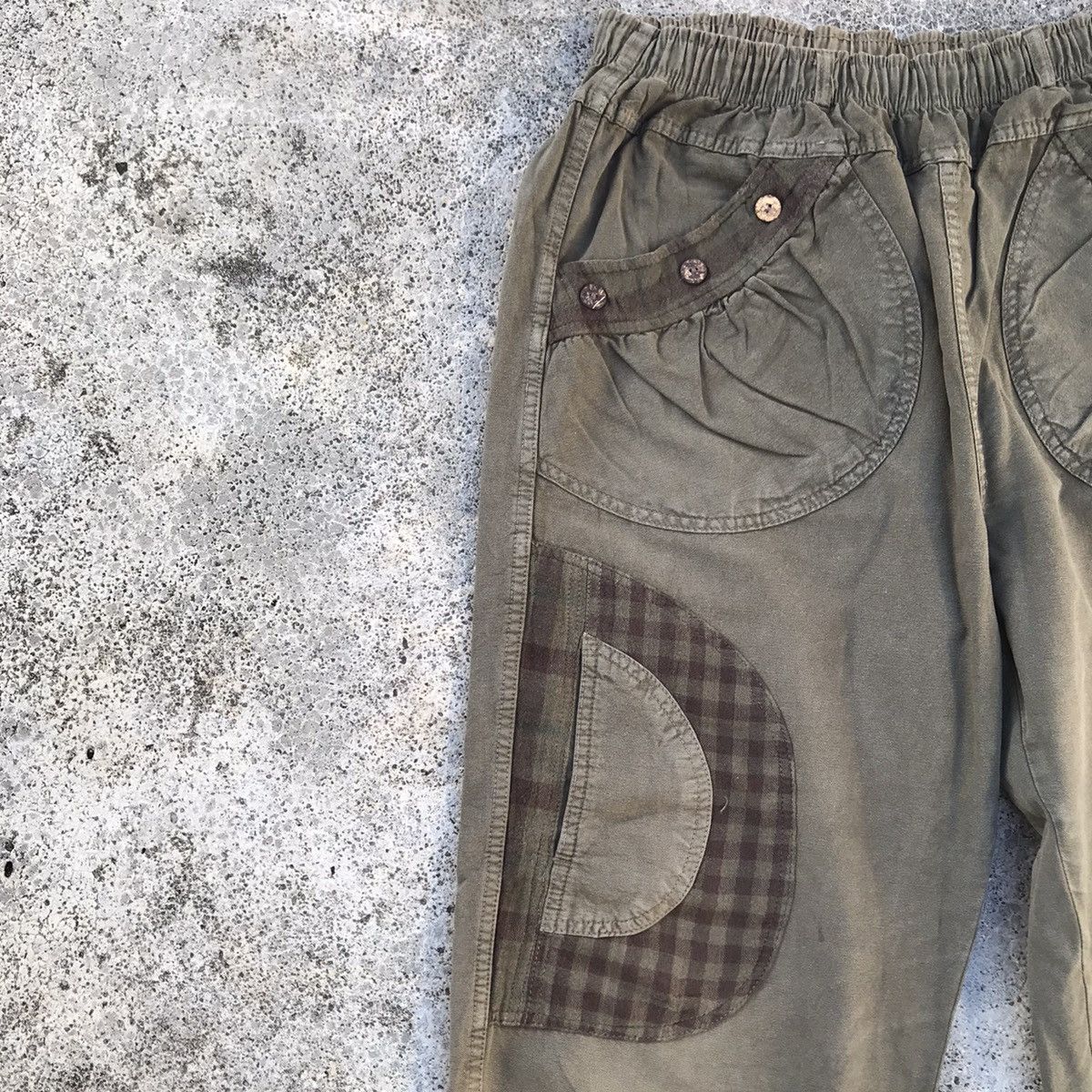 Japanese Brand Vintage Japanese Elastic Waist Tactical Cargo Crop Pants Size US 30 / EU 46 - 4 Thumbnail