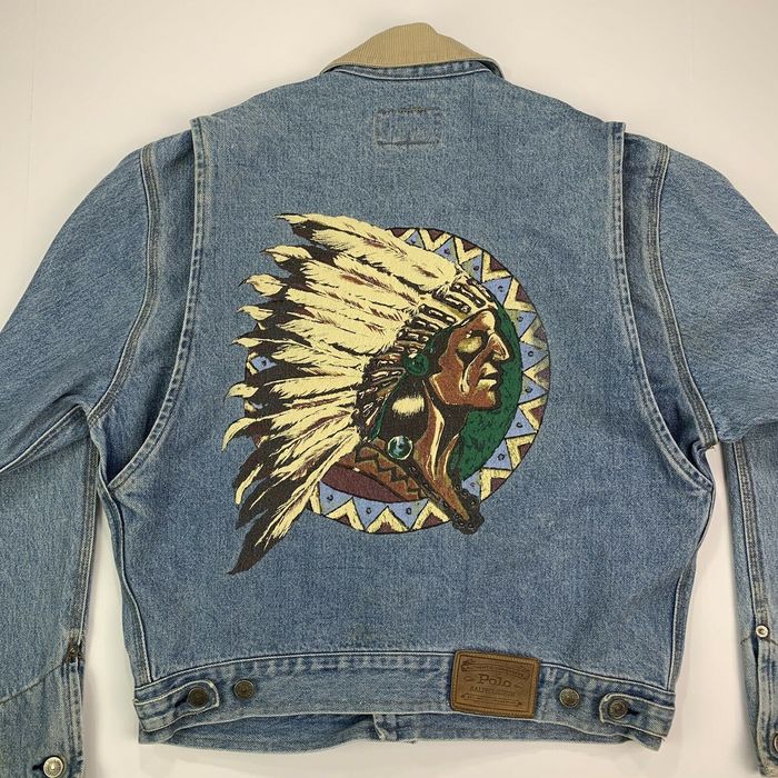 Polo Ralph Lauren Vintage Polo Ralph Lauren Indian Head Denim Jacket ...