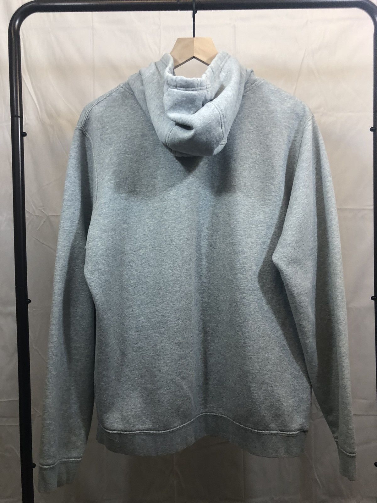 Nike Distressed Nike Blank Gray Y2K 2000s Hoodie Size US L / EU 52-54 / 3 - 10 Thumbnail