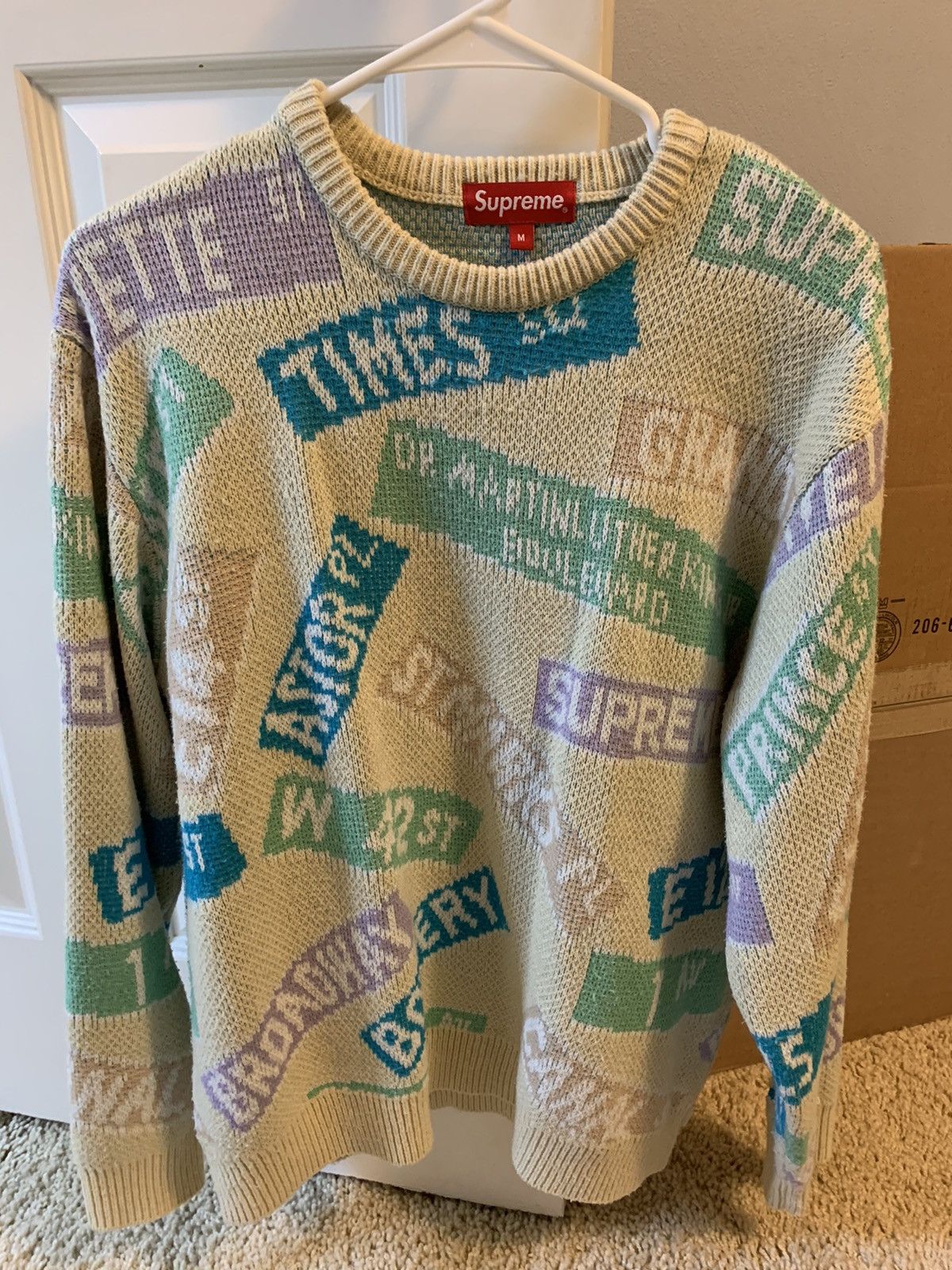 Supreme Supreme Street Signs Sweater | Grailed