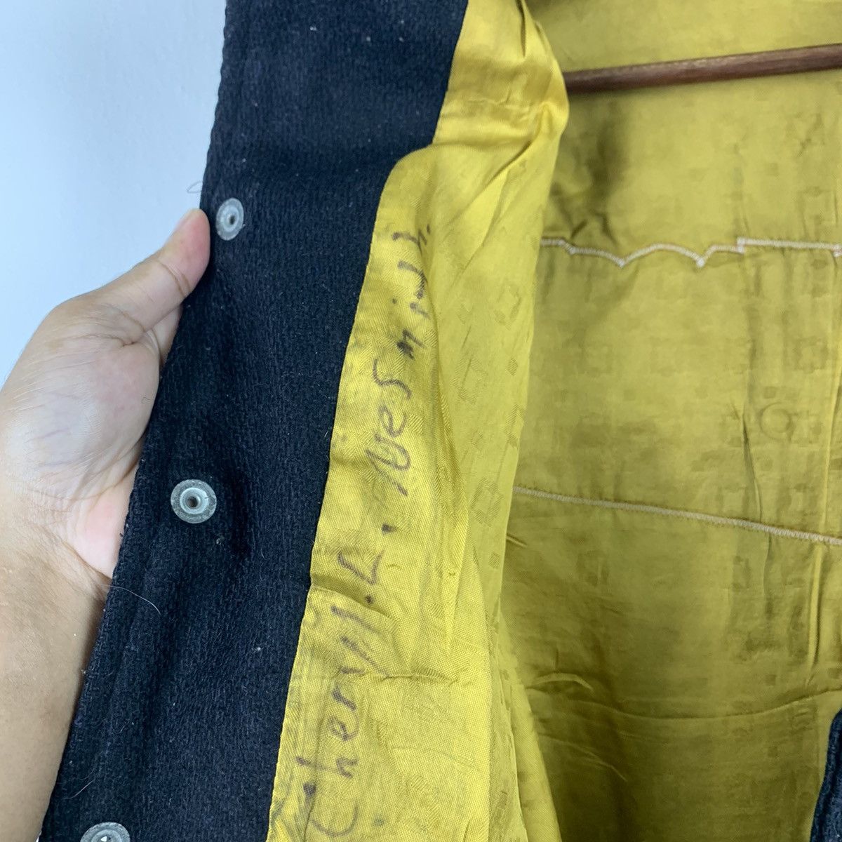 Vintage 🔥NS253🔥CUSTOM Made Kaye BRos art Leather Varsity jacket Size US S / EU 44-46 / 1 - 9 Thumbnail