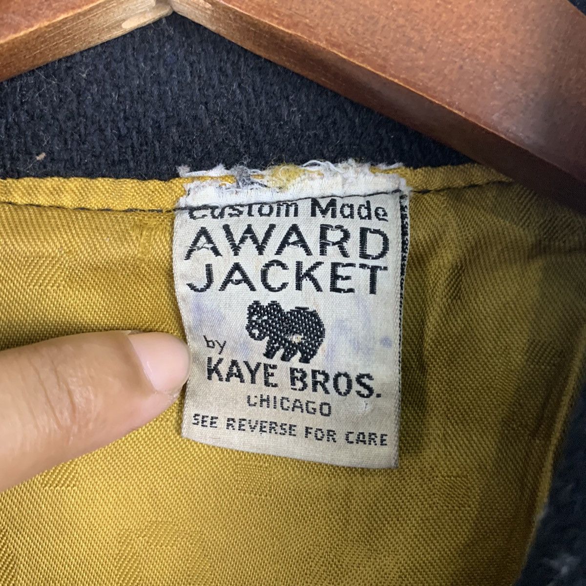 Vintage 🔥NS253🔥CUSTOM Made Kaye BRos art Leather Varsity jacket Size US S / EU 44-46 / 1 - 11 Thumbnail